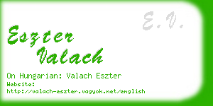 eszter valach business card